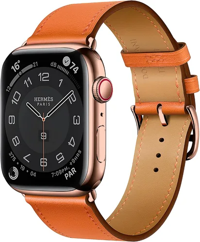 Miniatura 10 de LB1 - Correa de cuero para Apple Watch para mujeres y hombres, SE Ultra 2 de 1.575 in 1.732 in 1.811 in 1.654 in 1.772 in 1.614 in 1.496 in 1.929 in
