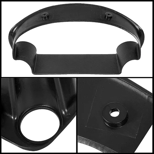 Miniatura 9 de HECASA Bisel de racimo compatible con Honda Civic 1996-2000, negro, calibre 2, bisel de racimo de doble calibre 2.047 in-2.362 in