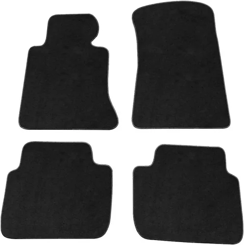 Miniatura 11 de IKON MOTORSPORTS, Alfombrillas de Piso Compatibles con BMW Serie 3 E46, 1998-2006 Ajuste de Fábrica Beige de Nylon Delanteras y Traseras