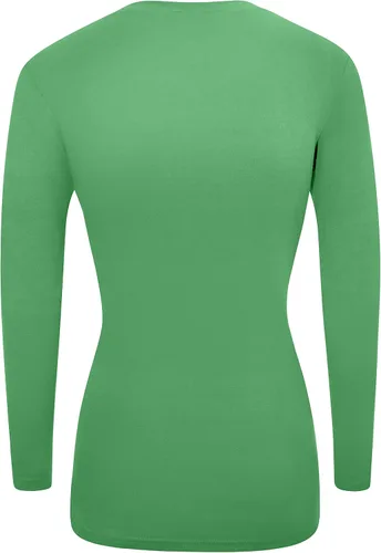 Miniatura 2 de Natural Uniforms Camiseta de manga larga con cuello en V para mujer