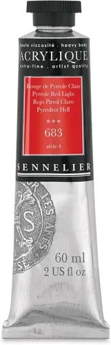 Miniatura 76 de Sennelier Acrílico para artistas extrafinos, 2.0 fl oz, luz verde cromo S3