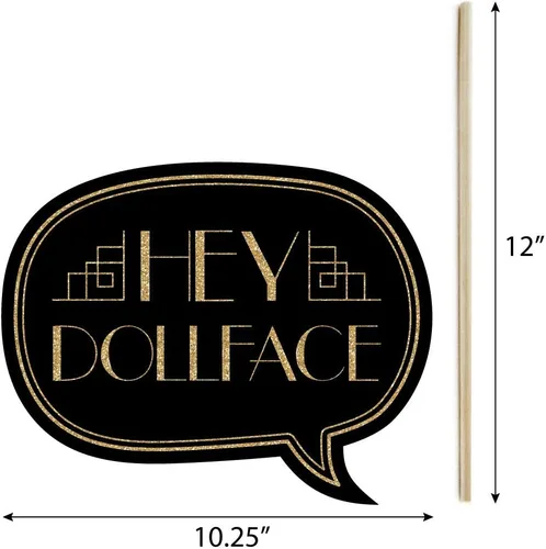Miniatura 5 de Roaring 20 – Twenties Photo Booth Props Kit de la – 20 Count