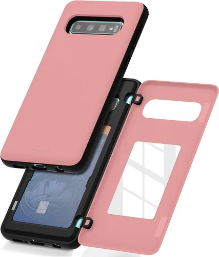Miniatura 50 de GOOSPERY Funda tipo cartera para Samsung Galaxy S22 Ultra, [tarjetero] parachoques magnético de puerta con cierre automático, cubierta protectora