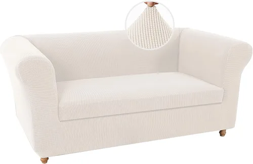 Miniatura 19 de UNBBRRL Funda de sofá Chesterfield de jacquard elástico, fundas de cojín gruesas para sofá, protector de muebles para sala de estar
