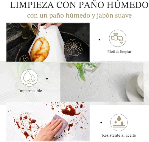 Miniatura 9 de Beautysaid Revestimiento de estante y cajón para armario de cocina, papel antideslizante no adhesivo, impermeable, lavable, grueso para tocador