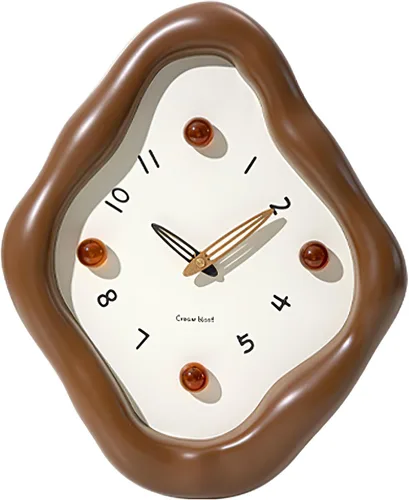 JUSTUP Reloj de pared, reloj de pared moderno de 12 pulgadas, reloj creativo con pilas, reloj silencioso que no hace tictac para oficina, sala de