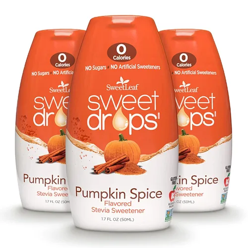 Miniatura 10 de SweetLeaf Sweet Drops - Paquete variado de líquidos de stevia, chocolate, caramelo, vainilla, especias de calabaza, alternativa de jarabe de café