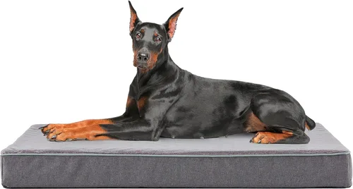 Miniatura 22 de WATANIYA PET Cama grande de espuma viscoelástica para perros, cama ortopédica para perros con espuma de gel refrescante, forro impermeable y funda