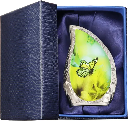 Miniatura 13 de M MEILINXU Urnas de cremación para cenizas humanas, mujeres y hombres, urna funeraria para cenizas para mujeres y hombres, diseño de mariposas