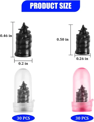Miniatura 2 de 60 clavos de reparación de neumáticos de automóvil, tapón de tornillo de neumático de vacío en espiral de goma con destornillador, clavo
