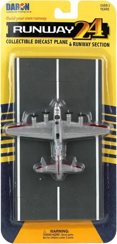 Miniatura 5 de Daron Worldwide Trading Runway24 B-17 Vehículo, color plateado