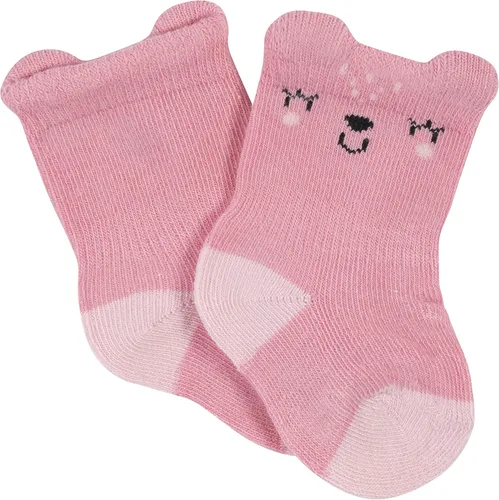 Miniatura 4 de Gerber Calcetines unisex para bebé, 6 pares a prueba de moños, rosa (Leopard PINK)
