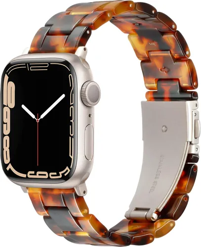 Miniatura 18 de Compatible con Apple Watch Band de 1.614 in, 1.575 in, 1.496 in o 1.929 in, 1.772 in, 1.732 in, 1.654 in, correa de repuesto de resina ligera Blanco