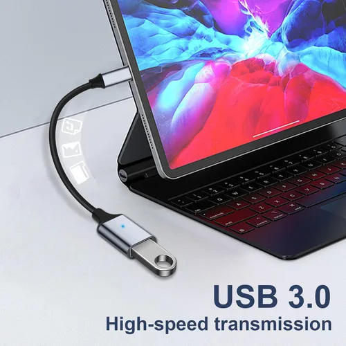 Miniatura 2 de Adaptador USB C a USB 3.0 [2 unidades], tipo C macho a USB hembra OTG cable Thunderbolt3 a USB adaptador compatible con iPhone 16 Pro Max/16