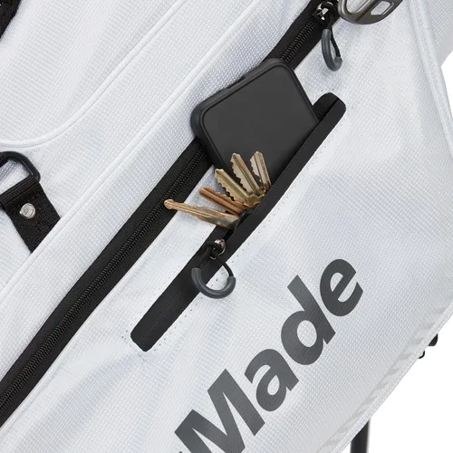 Miniatura 2 de TaylorMade Bolsa de soporte profesional, ligera, ideal para llevar o empujar el carrito Blanco