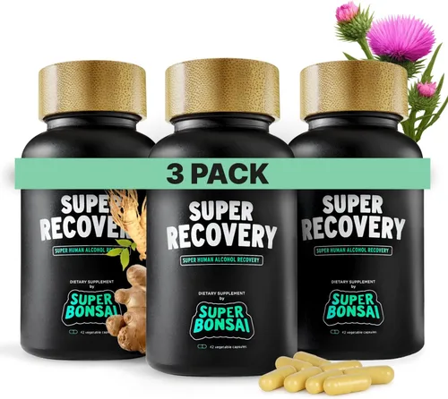 SuperBonsai Cápsulas de súper recuperación para después de la celebración y el alivio matutino, apoyo holístico totalmente natural, 3 cápsulas