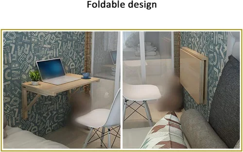 Miniatura 3 de Mesa de comedor flotante de madera de pino maciza, mesa de comedor plegable, mesa de estudio multifunción, 14 tamaños, para banco de trabajo