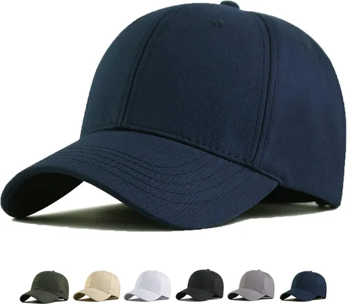 Miniatura 10 de Gorra de béisbol de gran tamaño XXL para hombres, sombreros de cabeza grande, sombrero de papá ajustable de 23.6 a 26.8 pulgadas