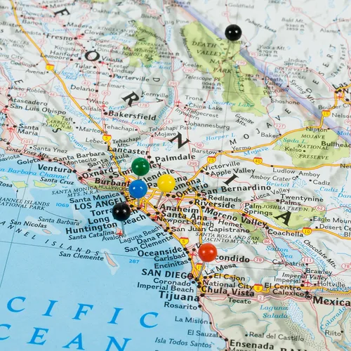 Miniatura 4 de Craig Frames mapa de viaje clásico de los Estados Unidos, Papel, 24 x 36 pulgadas