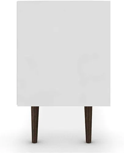 Miniatura 5 de Manhattan Comfort Liberty Collection - Soporte de TV moderno de mediados de siglo con un armario y dos estantes abiertos con patas abiertas, Madera