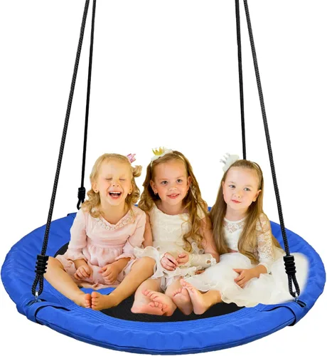Columpio de árbol, platillo volador de 40 pulgadas para niños, 900D Oxford impermeable, capacidad de peso de 900 libras, con correas ajustables para