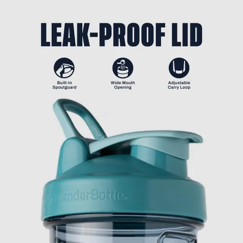 Miniatura 2 de BlenderBottle - Botella agitadora Pro Series perfecta para batidos de proteínas y preentrenamiento, 32 onzas, azul ceruleo