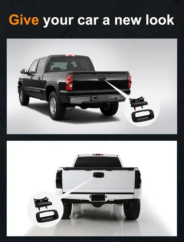 Miniatura 6 de Avsty Manija de pestillo de puerta trasera para Chevy Silverado GMC Sierra 1500 2500 3500 1999 2000 2001 2002 2003 2004 2005 2006 2007 Moldura