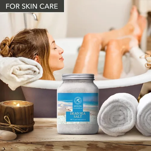 Miniatura 6 de Sal del Mar Muerto 35 oz – 100% pura y natural – Sales del Mar Muerto 2.2 lbs – Lo mejor para un buen sueño – Alivio del estrés – Belleza