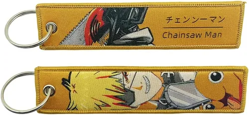 Miniatura 15 de Paquete de 1 Llavero de Anime con Etiqueta de Avión, Llavero Bordado con Anillo para Llaves - EDC para Motocicletas, Patinetas, Auto