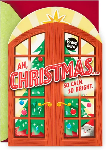 Miniatura 11 de Hallmark Tarjeta de Navidad (perro juguetón, diseño interior de tarjeta)