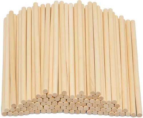 Miniatura 13 de Woodpeckers - Cañas de madera, varillas de madera de 3/16 x 30,5 cm sin acabado de madera dura para manualidades y bricolaje, 500 piezas Paquete