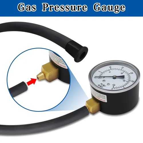 Miniatura 5 de Manómetro Probador de Presión de Gas 0-35'' WC Kit de Prueba de Presión de Gas Natural o LP Medidor de Gas Natural Manómetro de Colector