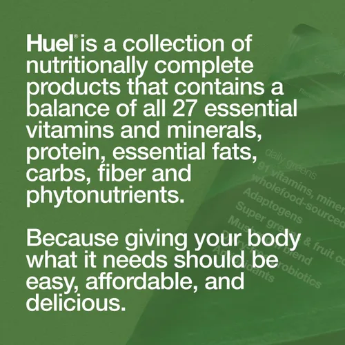 Miniatura 7 de Huel Daily Greens de una sola porción Polvo de superalimento verde 91 vitaminas, minerales e ingredientes de origen integral Adaptógenos