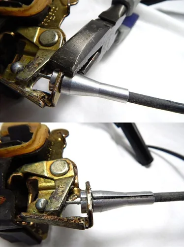 Miniatura 6 de Kit de reparación de cables de pestillo de puerta, extremos de cable de bloqueo compatible con Ford F150 F250 F350, Serie E, Ranger, Expedition