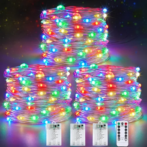 Miniatura 14 de 30LED Acorn Fairy Lights Battery Operated Fall String Lights Indoor Decor Remote Control, 8 Lighting Modes, IP44 Waterproof, Timer & Dimmable
