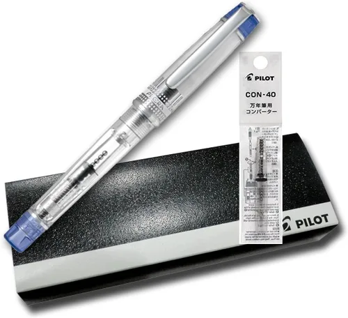 Pilot Pluma estilográfica Prera Iro-Ai con punta de caligrafía transparente azul (FPRN-350R-TLCM)