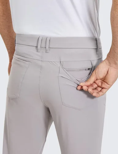 Miniatura 5 de CRZ YOGA Pantalones de golf cómodos para todo el día para hombre con 5 bolsillos, 303234 pulgadas, de secado rápido, ligeros, casuales, para trabajo