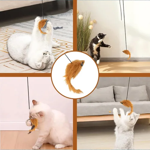 Miniatura 8 de SPOT A-Door-Able - Juguete interactivo para gatos con sonajero colgante y hierba gatera, entretiene a los gatos durante horas, disfruta