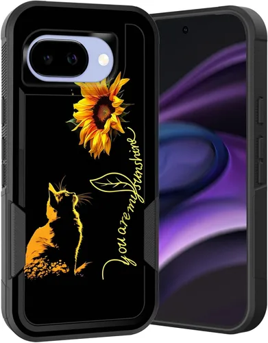 Miniatura 73 de Funda para Pixel 6A, Híbrida de Doble Capa de Servicio Pesado Resistente a Prueba de Golpes PC Duro + Funda Protectora de Silicona Suave para Google