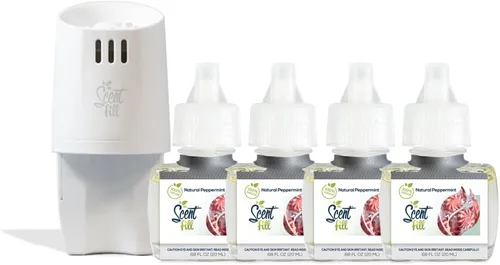 Miniatura 10 de Scent Fill Ambientador enchufable 100% natural de lavanda y vainilla, recargas de aceite perfumado, 2 recargas + difusor