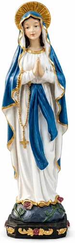 Comfy Hour 15.24 cm Estatua Religiosa de la Virgen María Orando, La Madre Bendita, Figurina de la Madonna para el Hogar