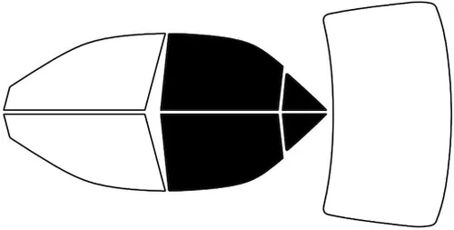 Kit de polarizado de ventanas Rvinyl compatible con Toyota Camry 2002-2006 - Negro 5% - Película de una sola capa sin burbujas - Kit precortado para