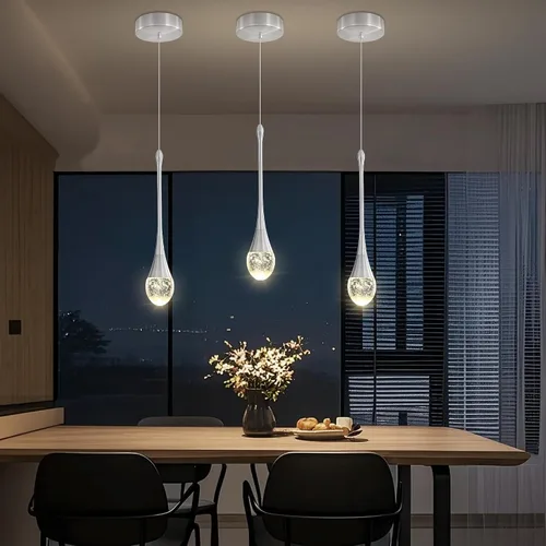 Miniatura 33 de ykolupty Candelabro Moderno de 138'', 20 Luces, Lámpara Colgante Moderna Negra, Candelabro Grande para Escalera, Vestíbulo, Sala de Estar, Negro