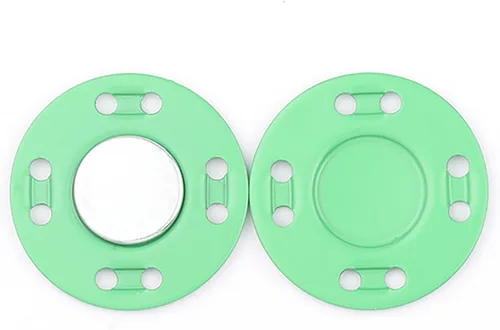 Miniatura 35 de Juego de 6 botones magnéticos, suministros de costura, hebilla magnética de metal, 3 pares de botones invisibles a presión para ropa, abrigo, Verde