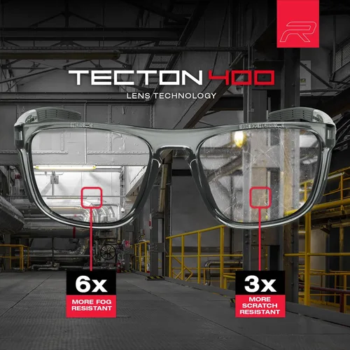 Miniatura 4 de Riley Navigator X - Gafas de seguridad antivaho, resistentes a los arañazos y a los impactos y bloqueo UV, marco completo ligero para el trabajo, al