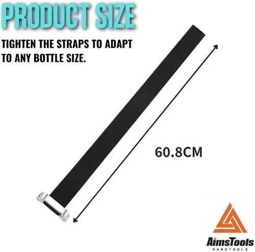 Miniatura 2 de Llave de filtro de aceite de nailon grande de alta resistencia de hasta 9 pulgadas (9.016 in), se adapta a áreas estrechas, herramienta universal