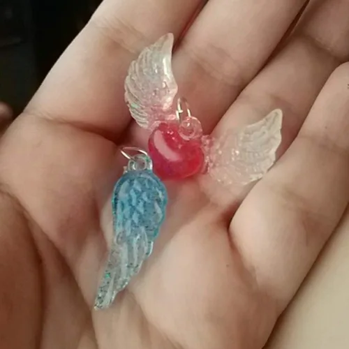 Miniatura 5 de Molde de resina epoxi de cristal, forma de ala de ángel, molde de silicona, herramienta de fabricación de bricolaje