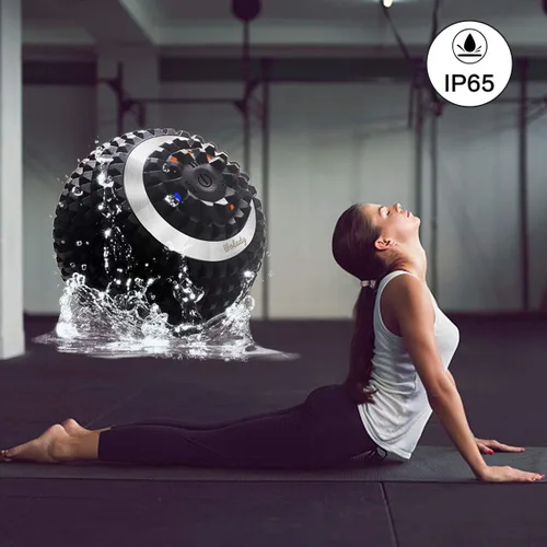 Miniatura 6 de Pelota de masaje vibratoria, rodillo de masaje de yoga de alta intensidad de 4 velocidades, alivia la tensión muscular, bolas de masaje de presión
