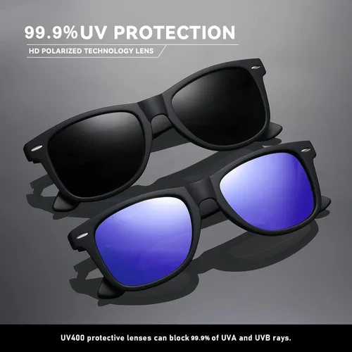 Miniatura 18 de Lentes de sol polarizados para mujer y hombre, lentes de sol a la moda, para conducir, pescar, bloqueo UV, protección UV400