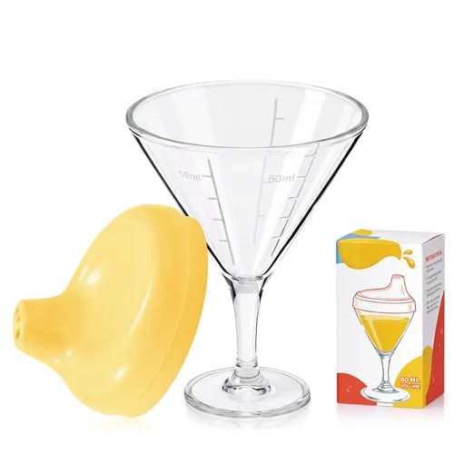 Miniatura 19 de Irenare 1 Pieza Taza Sippy de Vino para Bebé Copa de Plástico Copa Goblet Sin Derrames Vaso de Vino para Bebé Copa Sippy Goblet para Bebé Taza